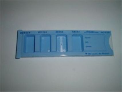 Tabletten-Dispenser blau