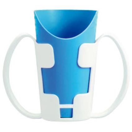 Trinkbecher mit Halter blau (mit Becher)