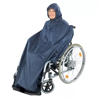Regencape ohne Ärmeln mit Kapuze