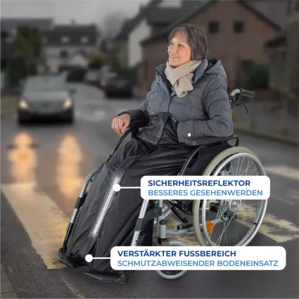 Rollstuhl Schlupfsack leicht gefüttert