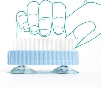 Hand-Nagelbürste mit Saugnäpfen