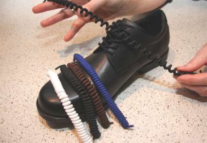 Schuhbänder -Schnürsenkel spiralförmig