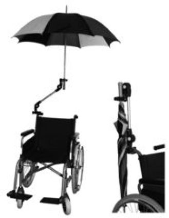 Rollstuhlschirm für den Rollstuhlfahrer