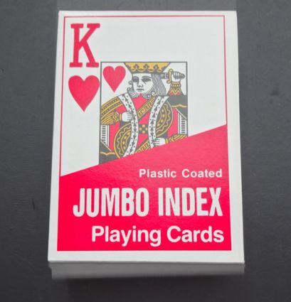 Spielkarten mit exra-großen Eckzeichen Pocker