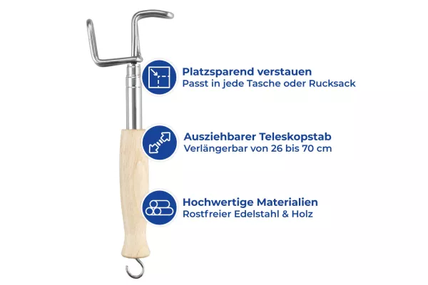 Teleskop-Anziehhilfe Teleskop-Anziehhilfe
