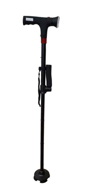 LED Gehstock mit Aufstehhilfe, Alarmfunktion & LED-Licht