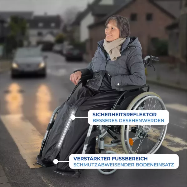 Rollstuhl Schlupfsack leicht gefüttert
