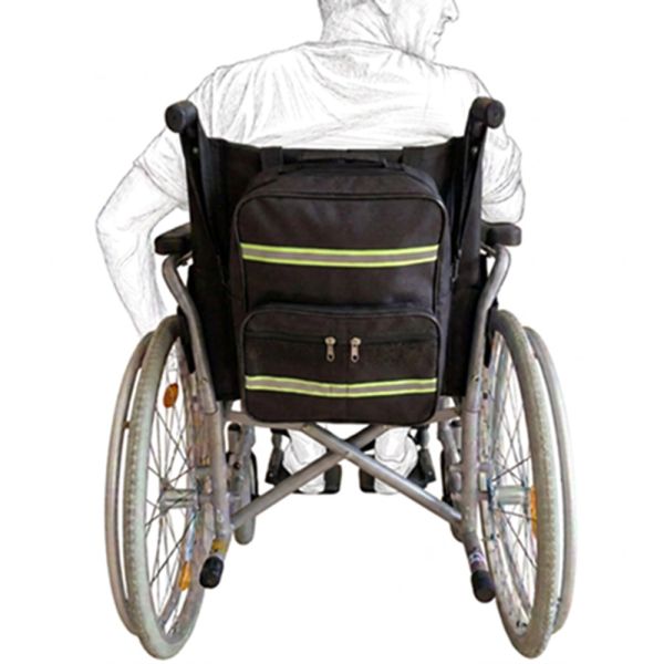 Rollstuhltasche & Rollatortasche- wetterfest mit Reflektoren