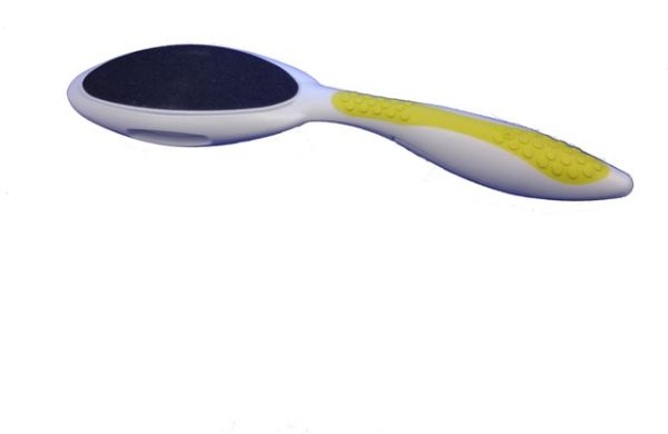 Hornhaut Fußraspel mit Feile und Ergonom- Griff Titania "Softtouch"