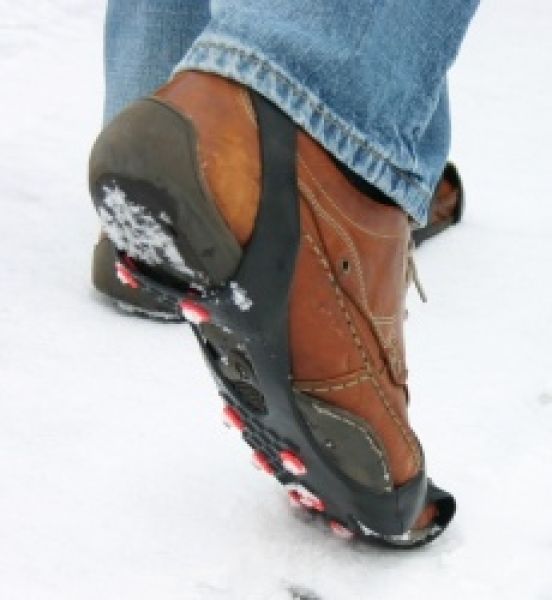 Schuh-Spikes /"GRIPS/" Antirutsch für die Stiefel auf Eis und Schnee Gr L = 42-45